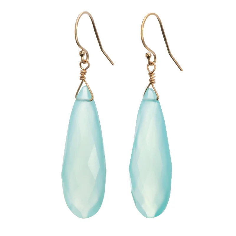 Long teardrop earrings