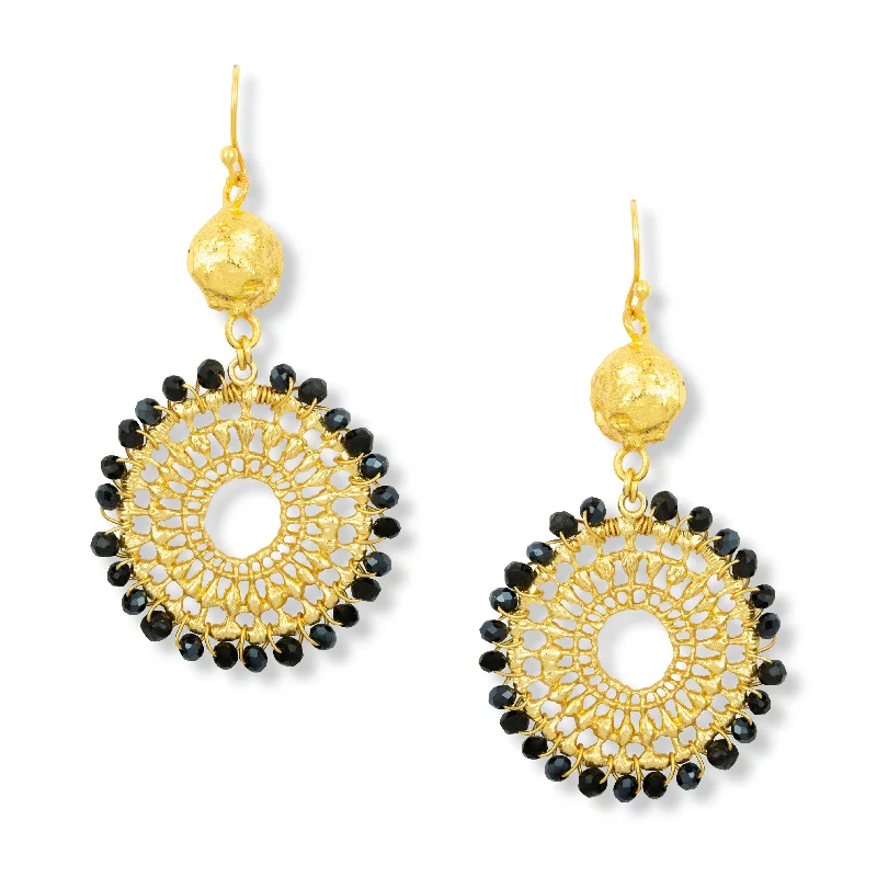 Cairo Earrings Black