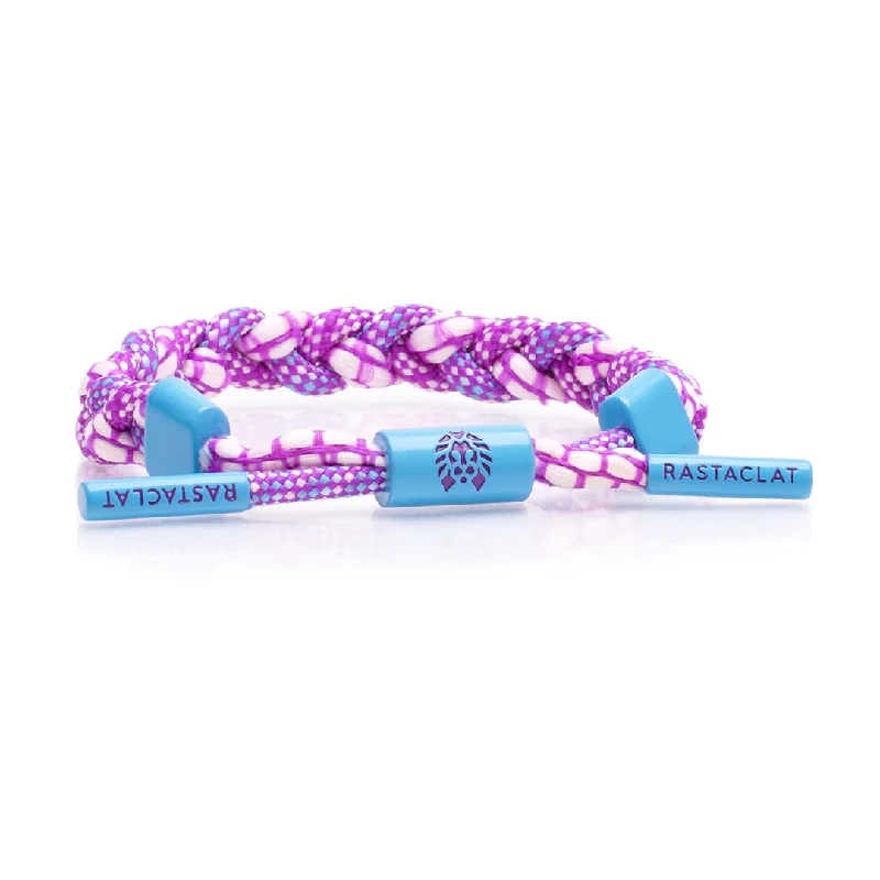 Rastaclat Original Hand Braided Plum Punch Adjustable Bracelet