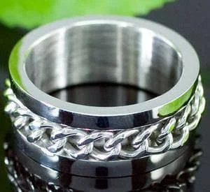 Link Chain Stainless Steel Men's Ring