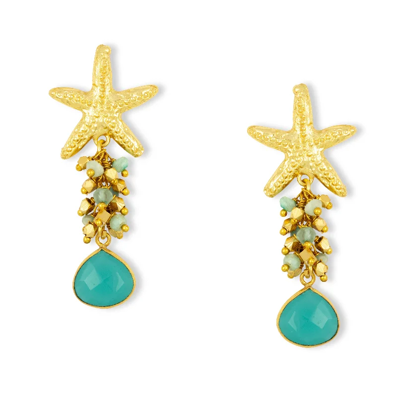 Andrea Earrings Aqua