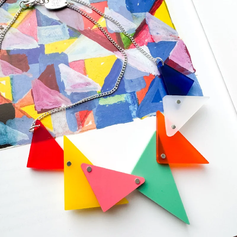 Large Mary Wykeham X Tatty Devine Triangle Necklace