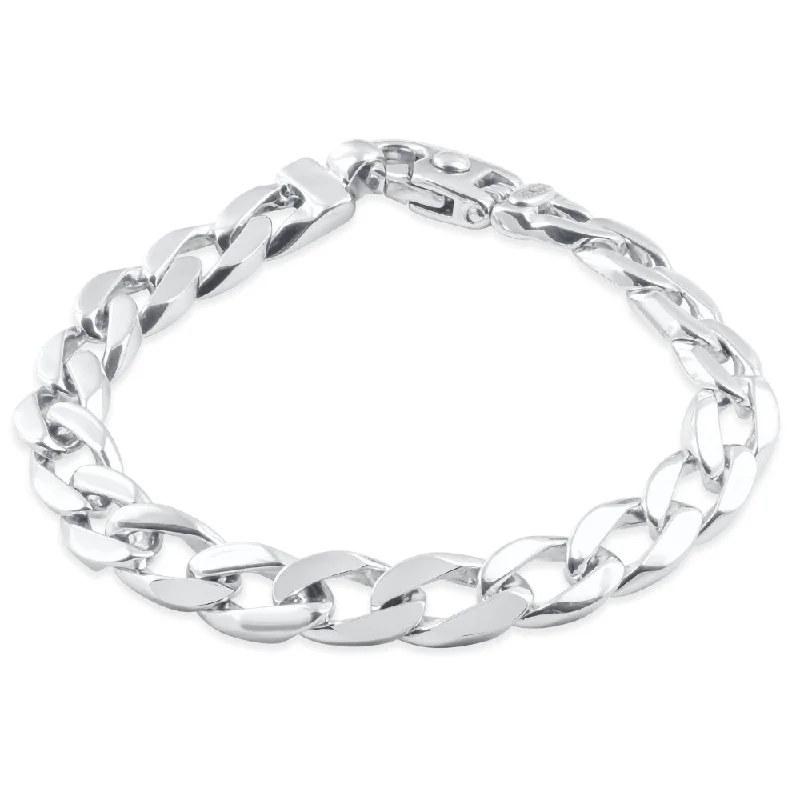 Men's Curb Link 14k Gold (50gram) or Platinum (80gram) 9.5mm Bracelet 8.5"