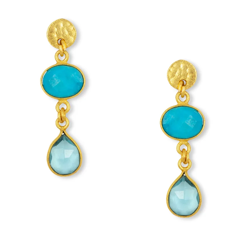 Sia Earrings Turquoise