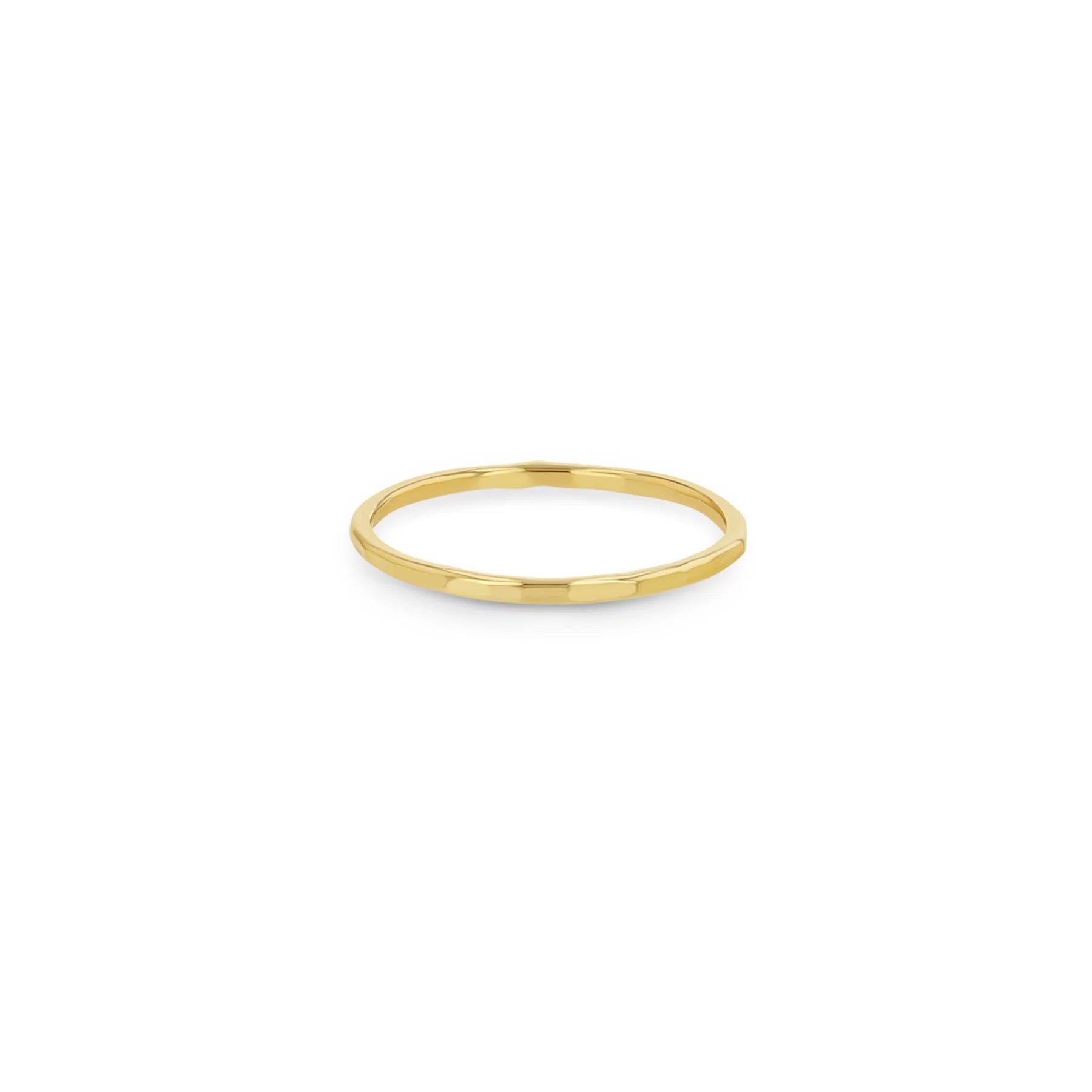 Zoe Chicco 14k Thin Hammered Ring