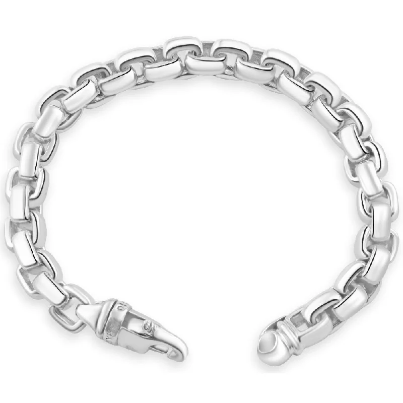 Men's 14k Gold (66gram) or Platinum (103gram) 8.5mm Link Bracelet 8.5"