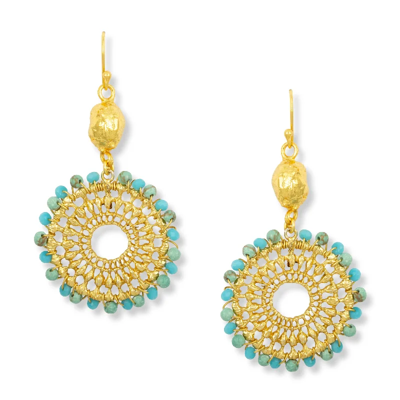 Cairo Earrings Turquoise