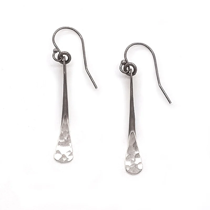 Small Satin Shiny Bar Earrings (RE1621)