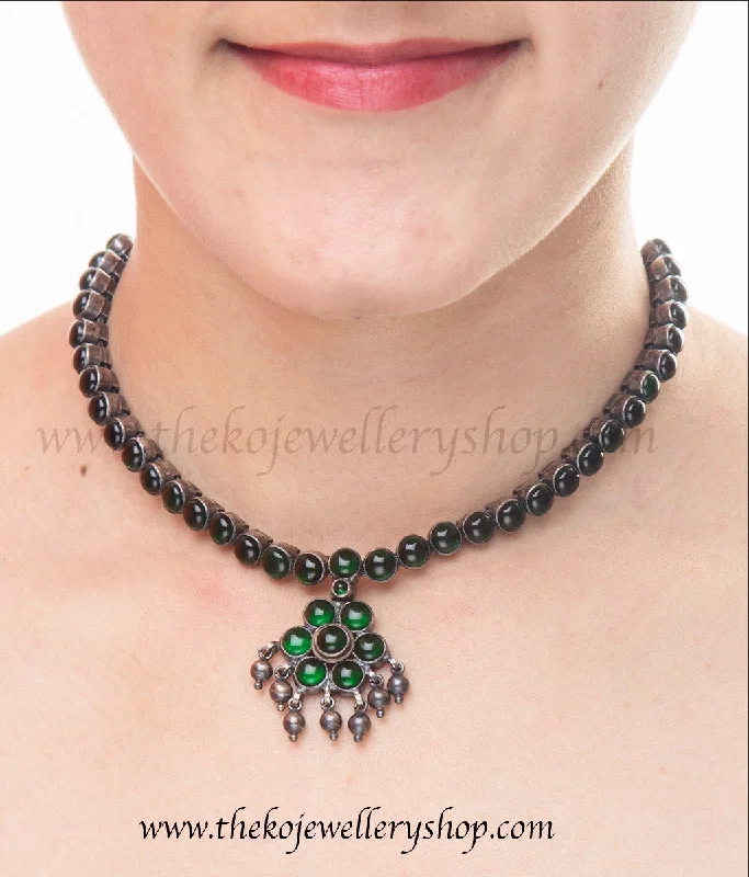 The Harita Addige Silver Necklace (Oxidised)