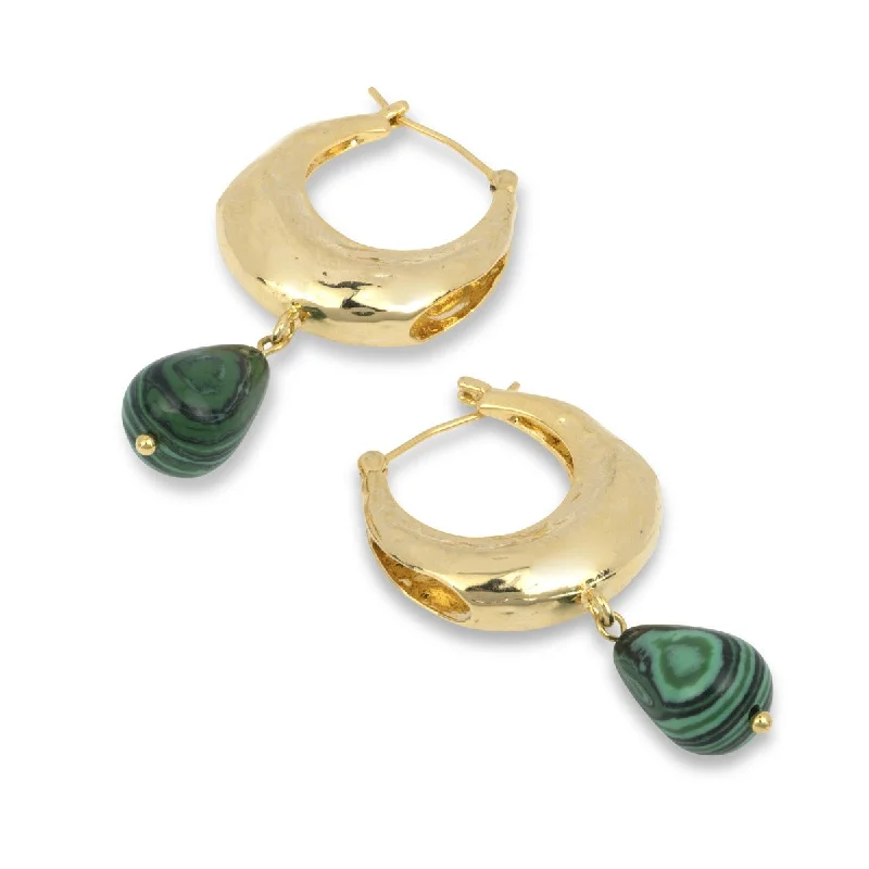 Lindsey Malachite Earrings