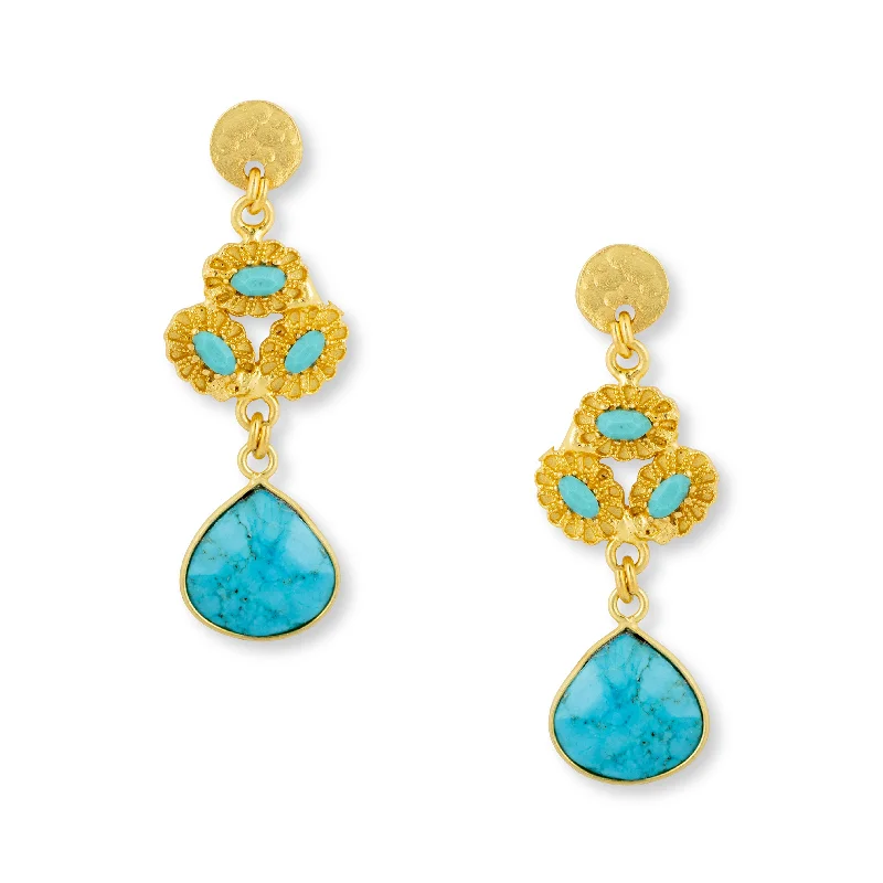 Anika Earrings Turquoise