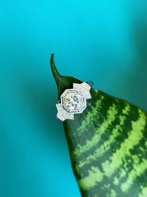 Diamond Art Deco Ring