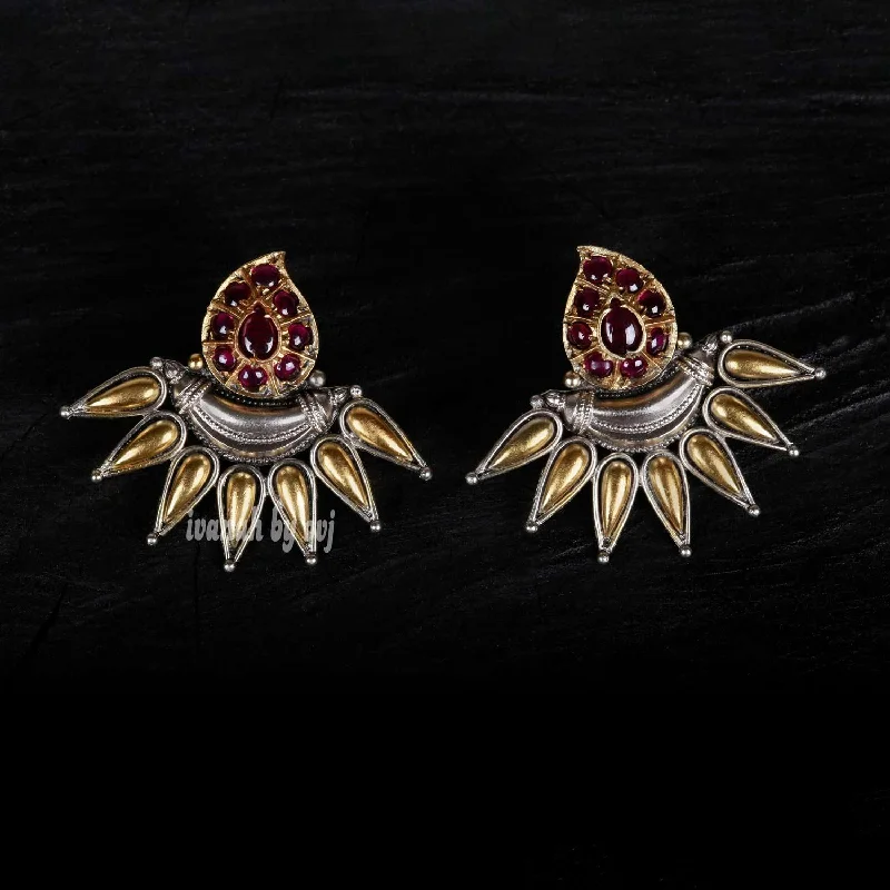 Designer Dual Tone Earrings