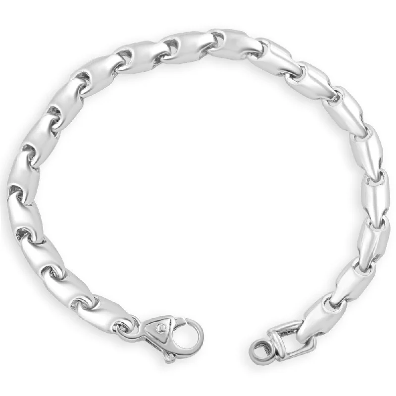 Men's Link 14k Gold (48gram) or Platinum (78gram) Bracelet 8.5"