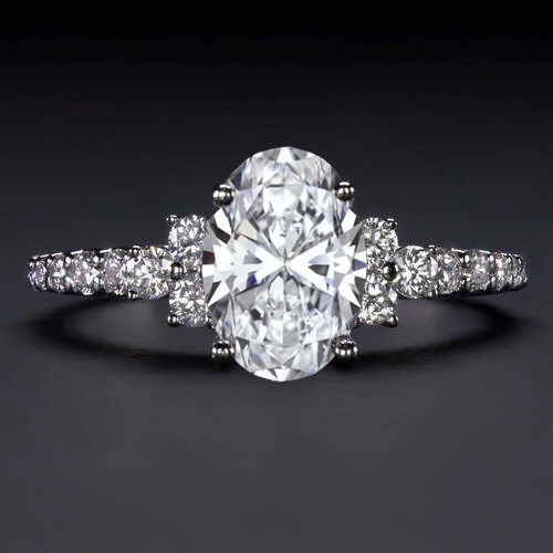 1.5 CARAT GIA CERTIFIED DIAMOND ENGAGEMENT RING F VS2 OVAL SHAPE NATURAL 1.5ct