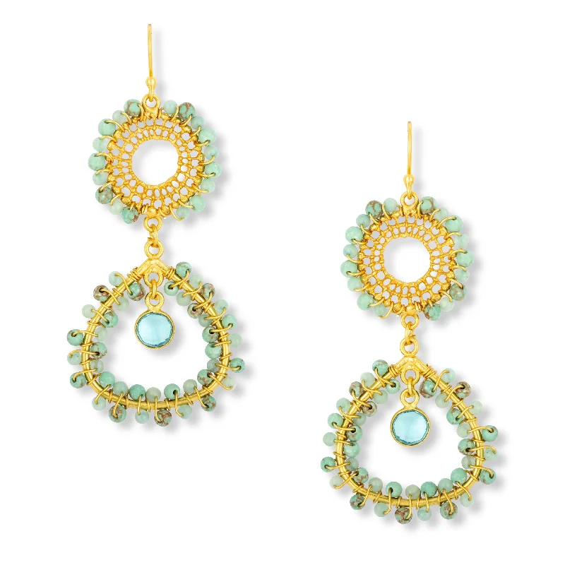 Tate Earrings Amazonite