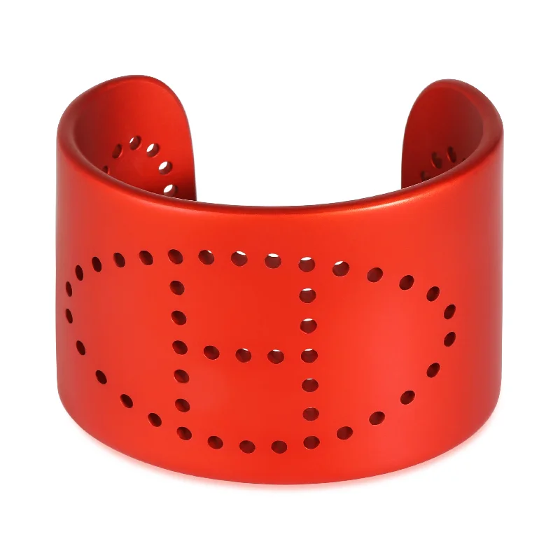 Hermès Evelyne Sunset Cuff Bracelet in Aluminum