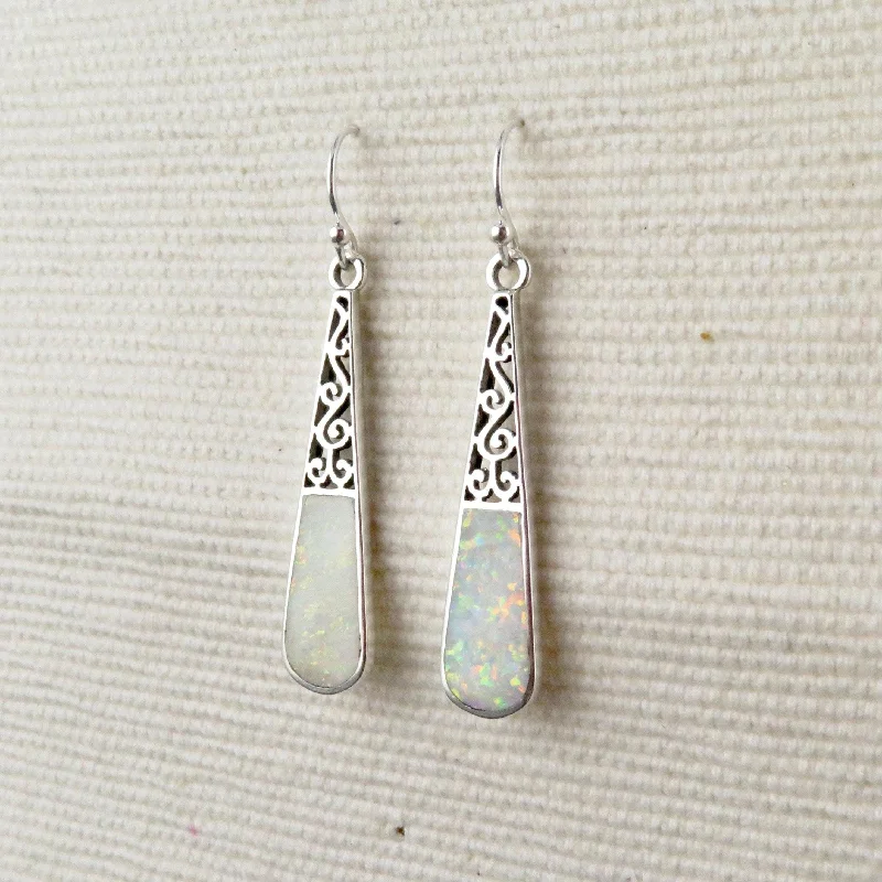 Opal Teardrop Earrings