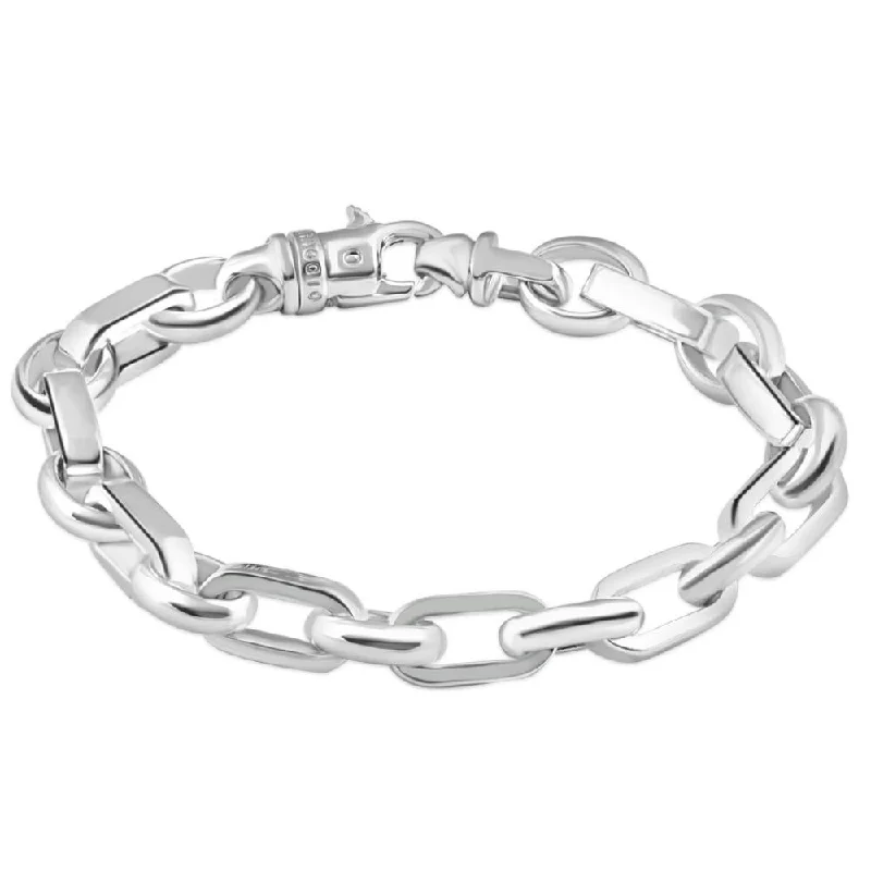 Men's Rolo link 14k Gold (66gram) or Platinum (106gram) 11mm Bracelet 8.5"