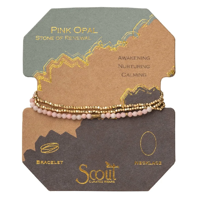 Scout Curated Wears : Delicate Stone Pink Opal - Stone of Renewal