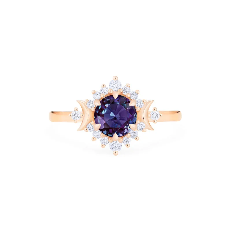 [Selene] Moon Goddess Ring in Lab Alexandrite