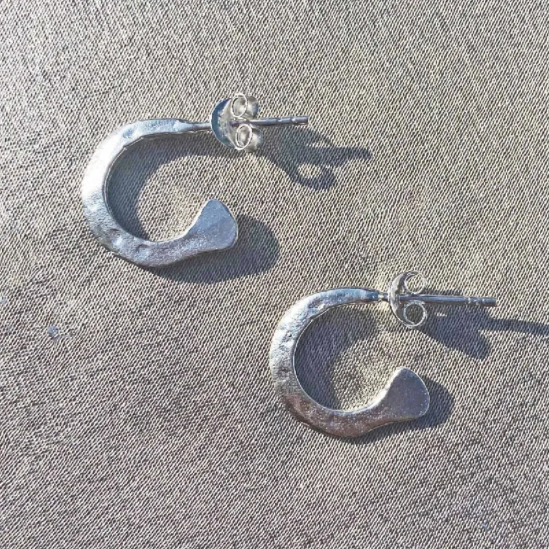 Ziggy Silver Mini Hoop Earrings