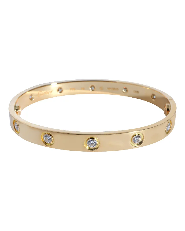 Cartier Love Diamond Bracelet in 18K Yellow Gold 0.96 CTW