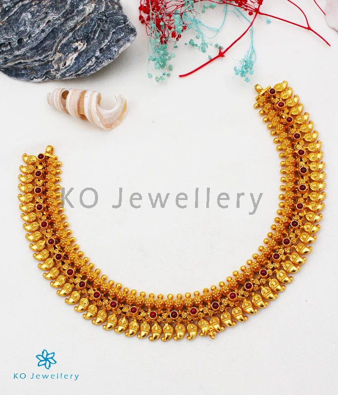 The Madhura Silver Mango Necklace