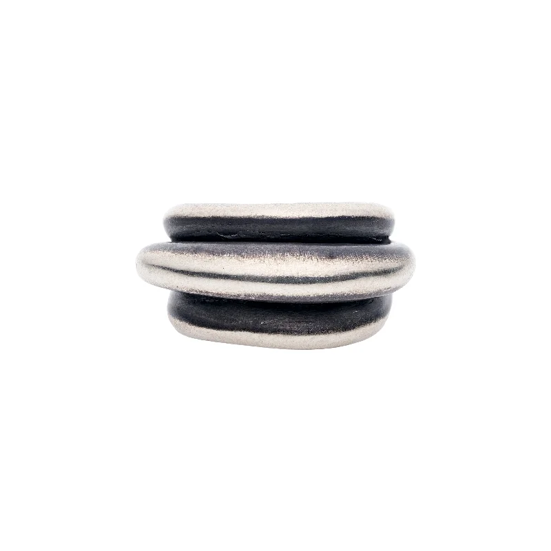 TenThousandThings Sterling Silver Triple Roll Ring