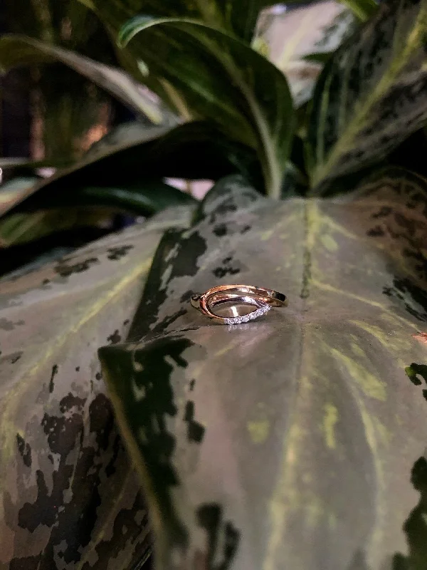 Spiral Teardrop Ring