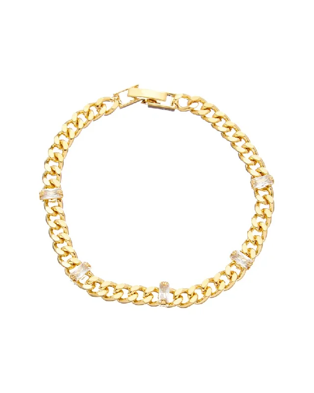 Cloverpost Lighton 14K Plated CZ Bracelet