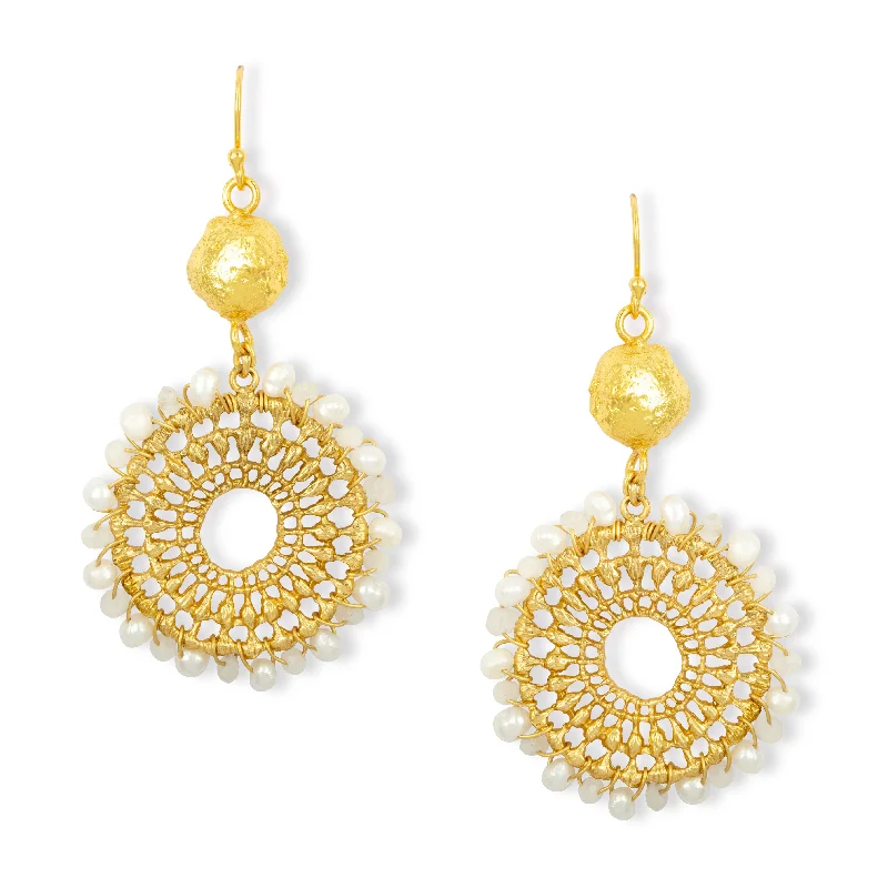 Cairo Earrings Pearl