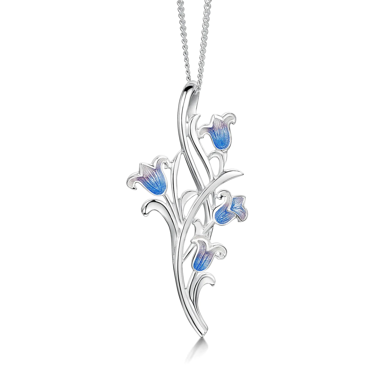 Bluebell 4 Flower Necklace by Sheila Fleet